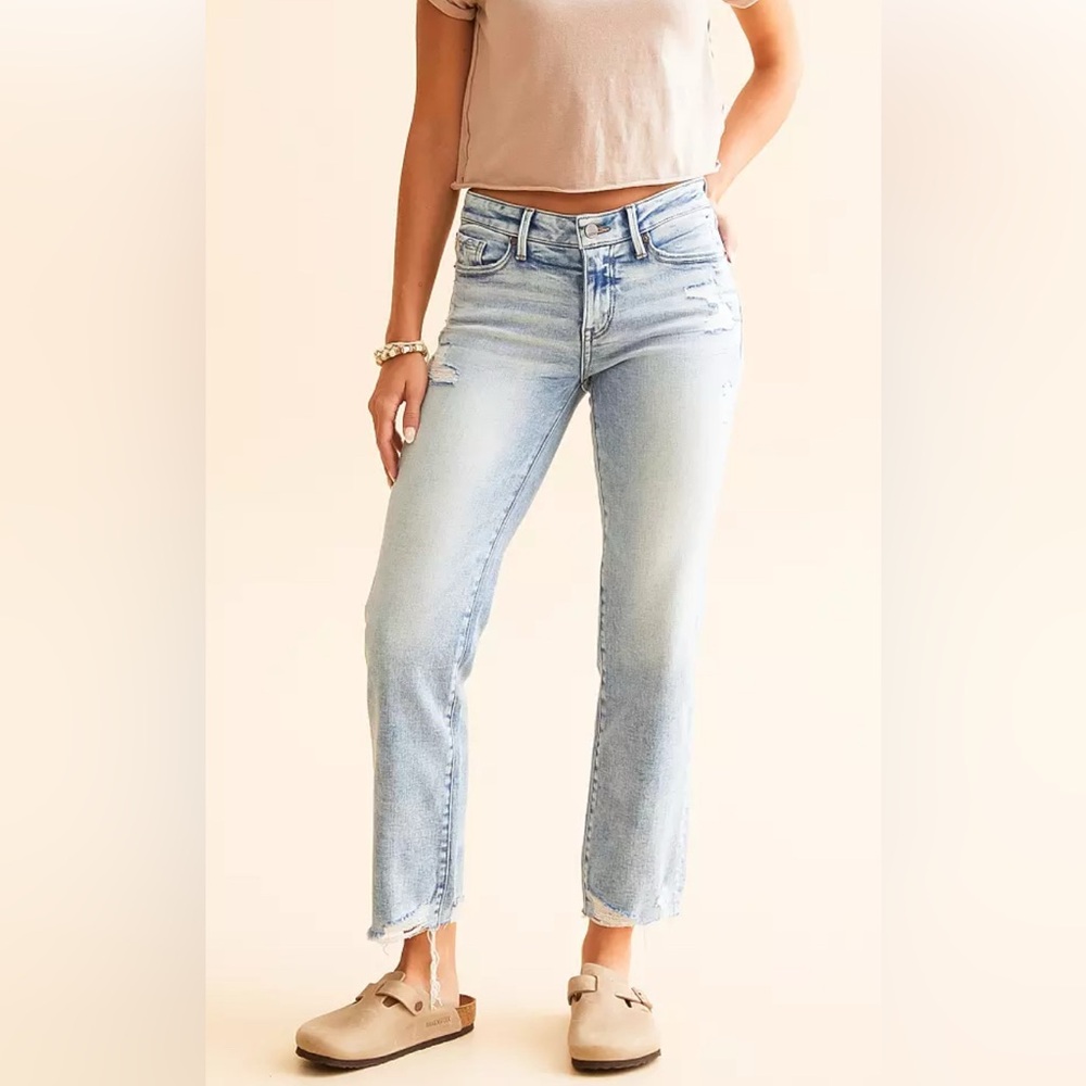 Buckle Black by Buckle Fit No. 53 Cropped Straight Stretch Jean Cropped 28